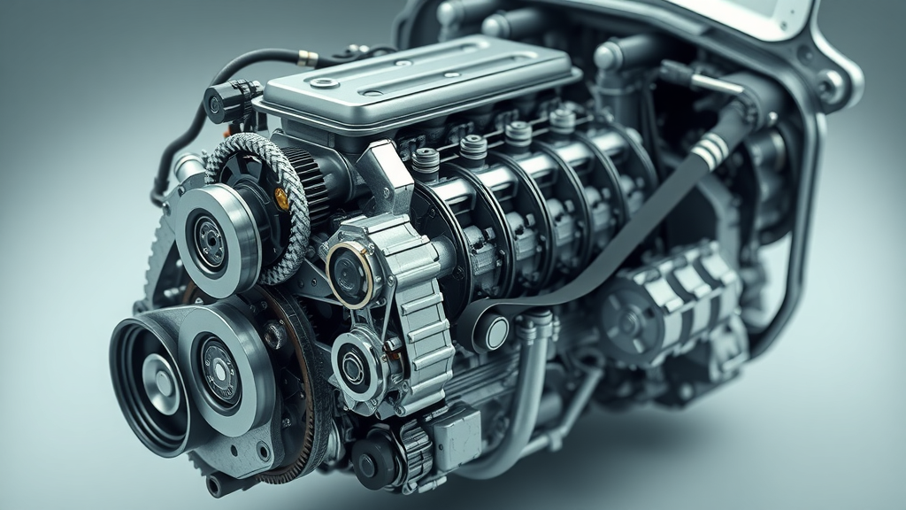 Detailed view of a modern engine highlighting expert engine repair