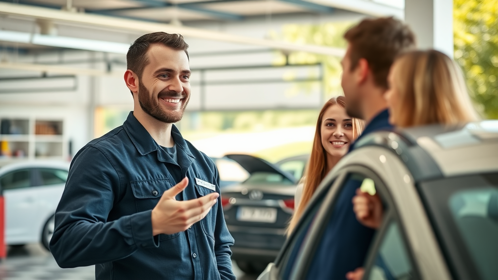 Friendly Columbus auto repair shop showing stress-free service environment
