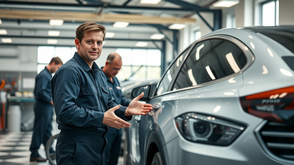 Skilled technicians provide expert auto repair Augusta service in a bright garage.